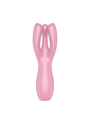 Vibromasseur point G avec stimulateur de clitoris USB rose Threesome 3 Satisfyer - CC597778
